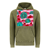 Vintage Olive valentines day turquoise gemstone  and hearts Vintage Hoodie - BundleAndBundleShop