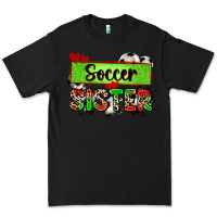 Black soccer sister with leopard Premium Tee - Zillion Design Studio