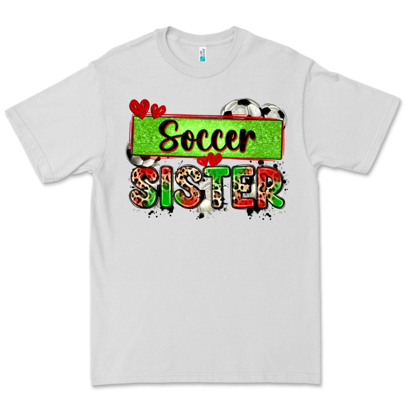 Soccer Sister With Leopard Premium Tee by Zillion Design Studio | Teevron