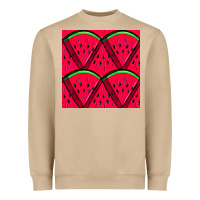 Watermelon Slices Seamless Pattern Heavyweight Sweatshirt | Teevron