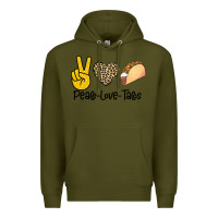 Army Green Peare Love Tacos Premium Hoodie - Bettercallsaul
