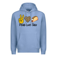Colony Blue Peare Love Tacos Premium Hoodie - Bettercallsaul
