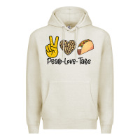 Oatmeal Heather Peare Love Tacos Premium Hoodie - Bettercallsaul