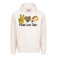 Pale Pink Peare Love Tacos Premium Hoodie - Bettercallsaul