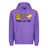 Purple Peare Love Tacos Premium Hoodie - Bettercallsaul