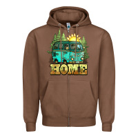Chestnut camping caravan home Zipper Hoodie - NancyCooperArtShop