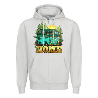 Camping Caravan Home Zipper Hoodie | Teevron