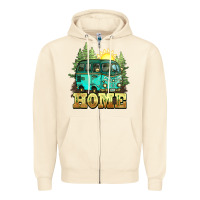 Sandshell camping caravan home Zipper Hoodie - NancyCooperArtShop