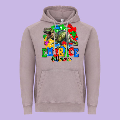 Embrace Difference Vintage Hoodie Designed By Adodesignshop
