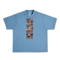 Pebble Blue usa flag and western patterns  penwraps Urban Heavy Tee - Artiststas