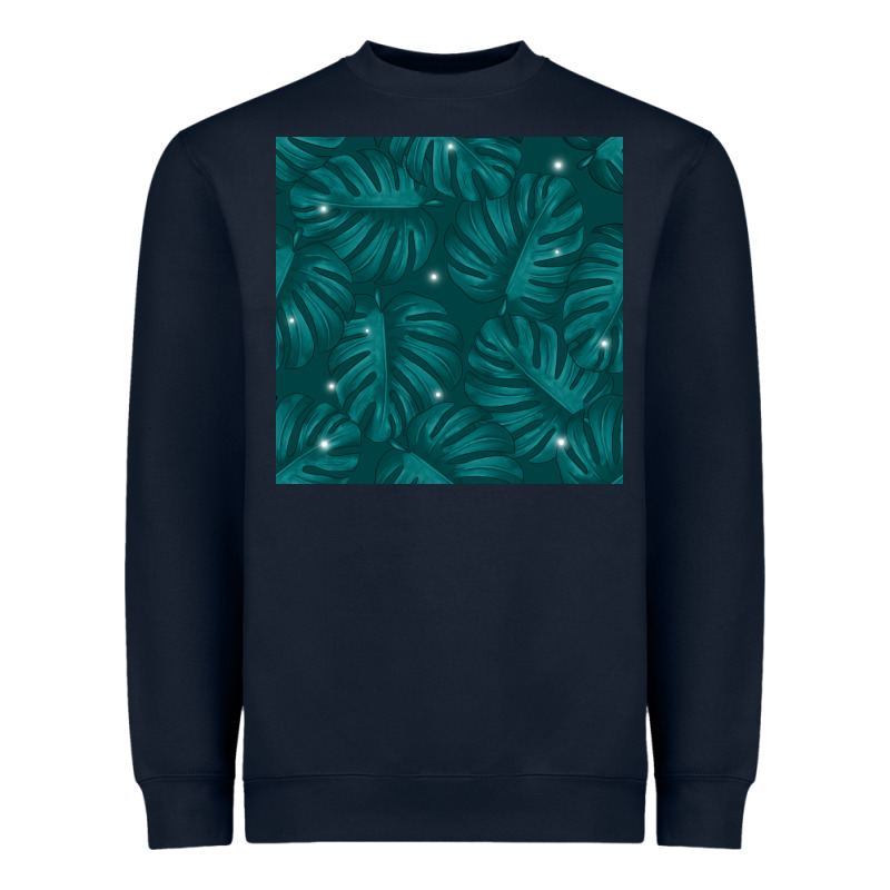 Tropical  Leaves Seamless Pattern Heavyweight Sweatshirt by BundleAndBundleShop | Teevron