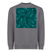 Storm Tropical  Leaves Seamless Pattern Heavyweight Sweatshirt - BundleAndBundleShop