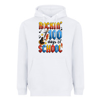 White rockin' 100 days of school Heavyweight Hoodie - Artiststas