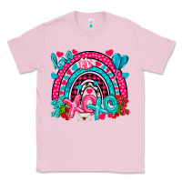 Bubblegum Pink xo xo rainbow valentine Classic Tee - NancyCooperArtShop