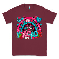 Burgundy xo xo rainbow valentine Classic Tee - NancyCooperArtShop
