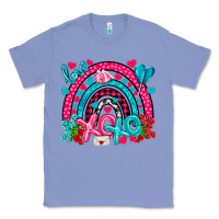 Colony Blue xo xo rainbow valentine Classic Tee - NancyCooperArtShop
