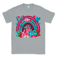 Heather Grey xo xo rainbow valentine Classic Tee - NancyCooperArtShop