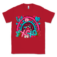 Red xo xo rainbow valentine Classic Tee - NancyCooperArtShop