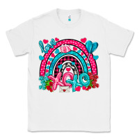 White xo xo rainbow valentine Classic Tee - NancyCooperArtShop