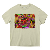 Mossy mardi gras crawfısh leopard wood and glitter background Heavy Core Tee - Artiststas