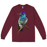 Burgundy Rivoli`s Hummingbird Long Sleeve Tee - LillyAllenDesigns