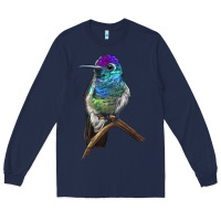 Navy Rivoli`s Hummingbird Long Sleeve Tee - LillyAllenDesigns