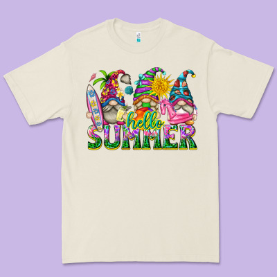 Hello Summer Gnome Premium Tee Designed By Texasbilliewilder