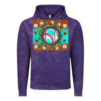Cloud Purple baseball turquoise sunflower Vintage Hoodie - JahusDesignShop