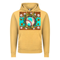 Vintage Mustard baseball turquoise sunflower Vintage Hoodie - JahusDesignShop