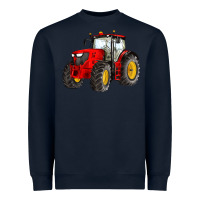 Navy western farm tractor red Heavyweight Sweatshirt - Artiststas