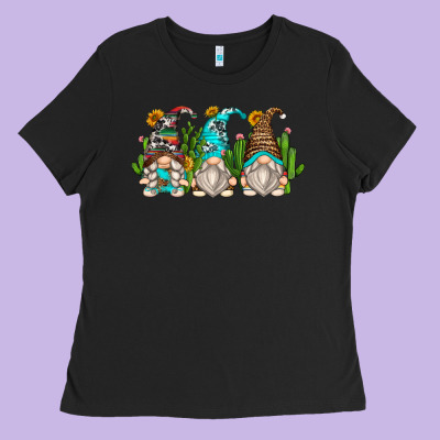 Cactus Gnomes Ladies Tee Designed By Zillion Design Studio