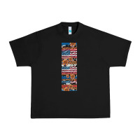 Black usa flag and western patterns  penwraps Urban Heavy Tee - Artiststas