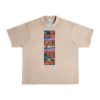 French Oak usa flag and western patterns  penwraps Urban Heavy Tee - Artiststas