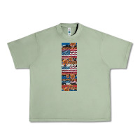 Oil Green usa flag and western patterns  penwraps Urban Heavy Tee - Artiststas