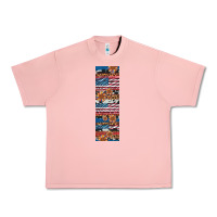 Salmon usa flag and western patterns  penwraps Urban Heavy Tee - Artiststas