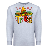 Heather Grey tres my third mexican birthday Premium Sweatshirt - Jasminsmagicworld