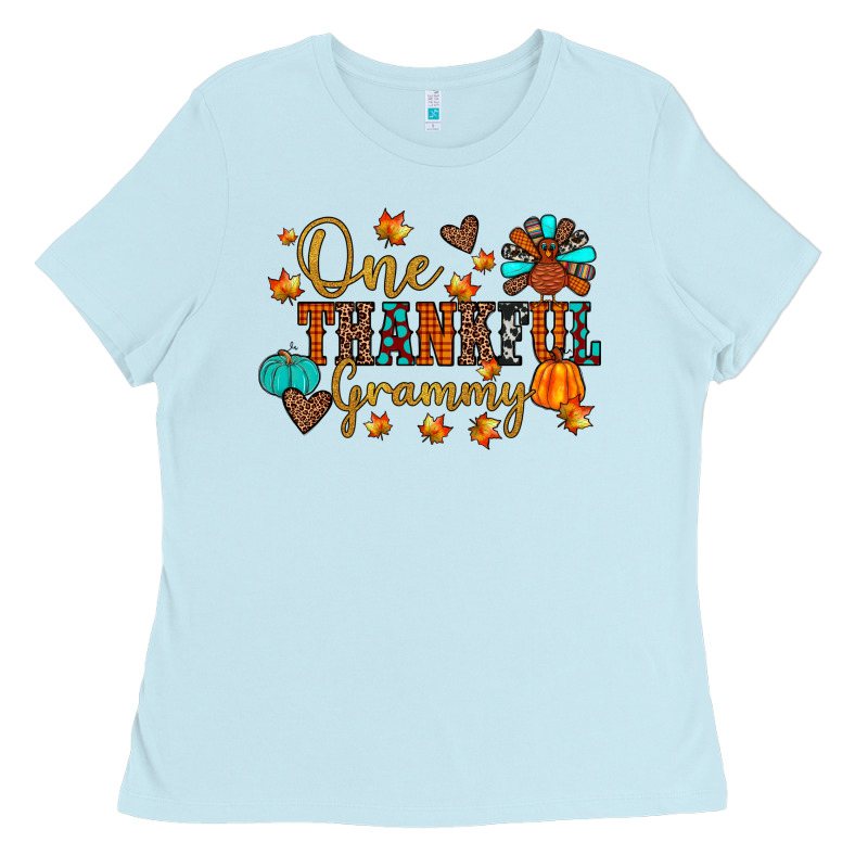 One Thankful Grammy Ladies Tee by JahusDesignShop | Teevron