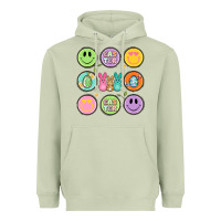 Matcha easter day smiley faces Heavyweight Hoodie - Artiststas
