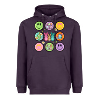 Easter Day Smiley Faces Heavyweight Hoodie | Teevron