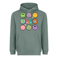 Sage easter day smiley faces Heavyweight Hoodie - Artiststas