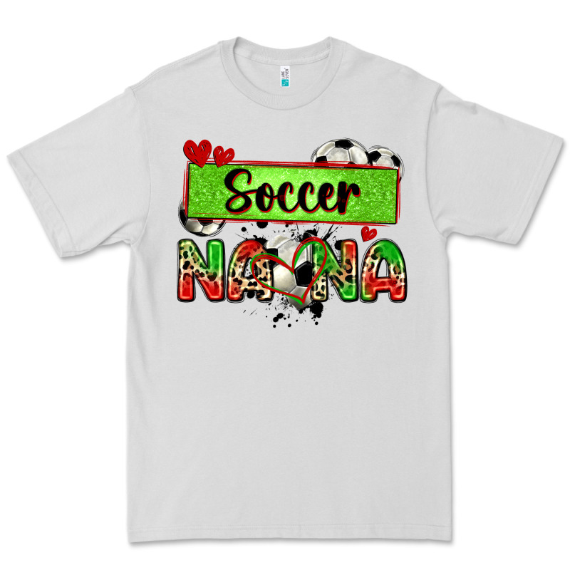 Soccer Nana With Leopard Premium Tee by Zillion Design Studio | Teevron