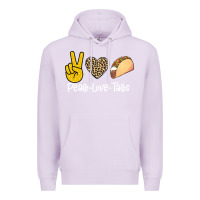 Lilac Peace Love Tacos Premium Hoodie - Bettercallsaul