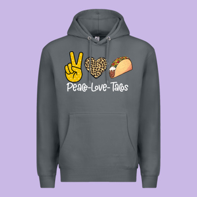 Peace Love Tacos Premium Hoodie Designed By Bettercallsaul