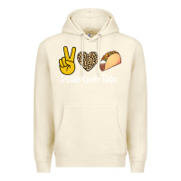 Sandshell Peace Love Tacos Premium Hoodie - Bettercallsaul