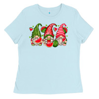 Baby Blue watermelon gnomes Ladies Tee - Zillion Design Studio