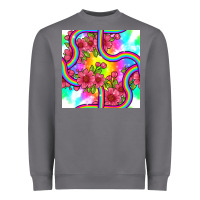 Storm tie dye floral seamless pattern Heavyweight Sweatshirt - BundleAndBundleShop