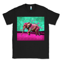 Black colorful elephant Classic Tee - LillyAllenDesigns