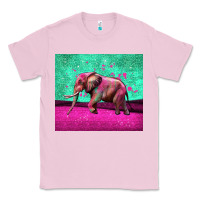 Bubblegum Pink colorful elephant Classic Tee - LillyAllenDesigns