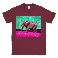 Burgundy colorful elephant Classic Tee - LillyAllenDesigns