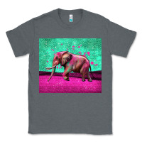Charcoal Heather colorful elephant Classic Tee - LillyAllenDesigns